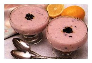 Рецепт чернично-йогуртового желе