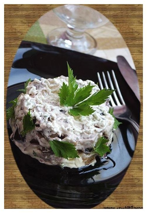 Салат из баклажан - рецепт холодной закуски