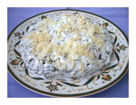 Салат из кабачков с сыром фета